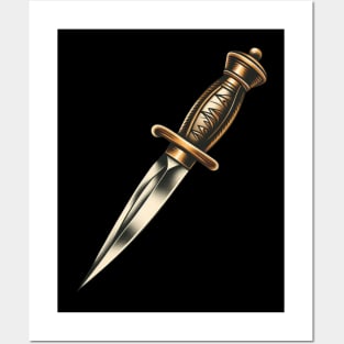 Traditional dagger tattoo Posters and Art